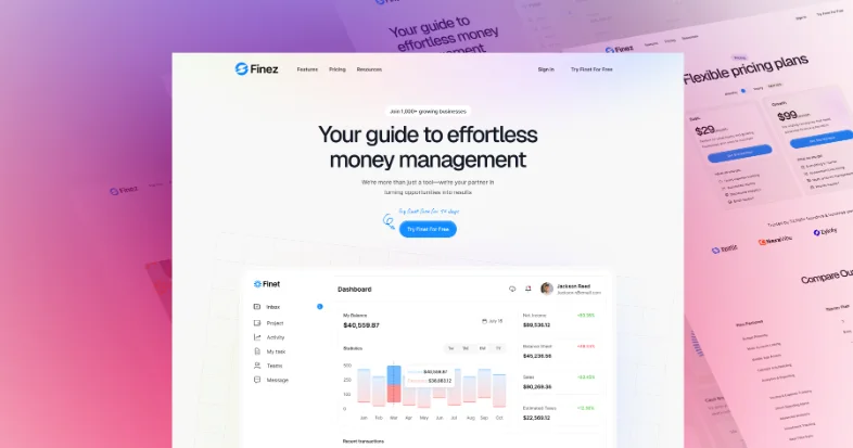 Finez — Framer template by Mezario